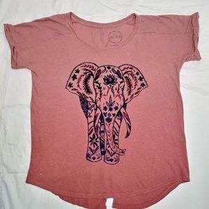 Lucky brand Elephant Boho T-shirt